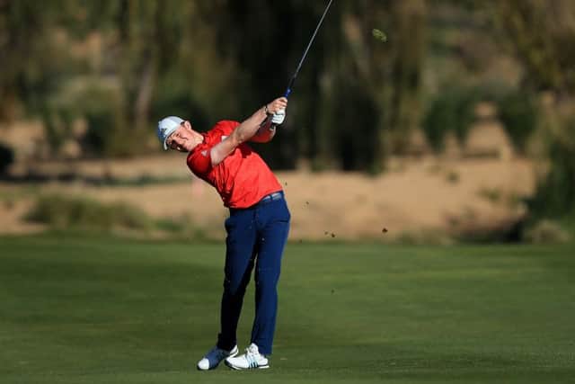 Connor Syme in action during the final round of the European Tour Qualifying School at Lumine Golf Club in Tarragona, Spain. Picture: Getty.