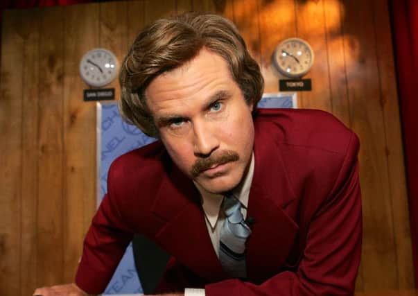 Virgin Trains passengers have the bizare opportunity to win a toilet seat signed by Will Ferrell. Picture: Anchorman 2 (2013)
