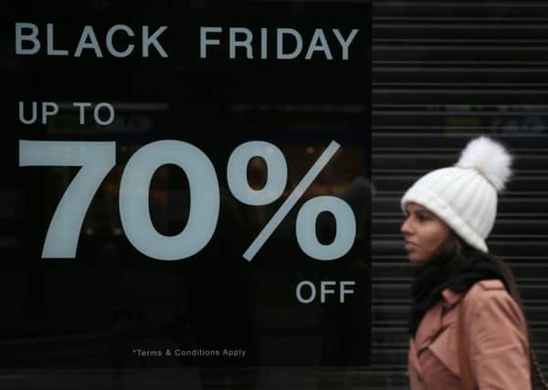 UK consumers will spend an average of Â£300 on Black Friday, following the US retail trend. Picture: Brian Lawless/PA Wire