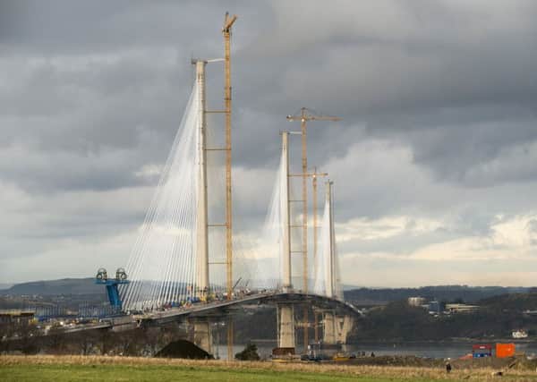 John Cousin, inset, was fatally injured while working on the Queensferry Crossing. Picture: Andrew O'Brien