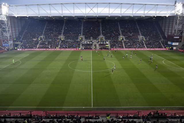 The new main stand at Tynecastle Park. Picture: SNS Group