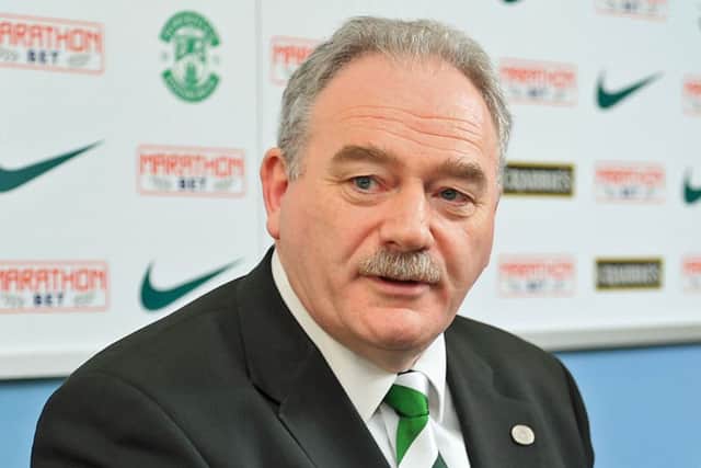 Despite posting a loss, Hibs chairman Road Petrie was satisfied with the outcome. Picture: Gordon Fraser.