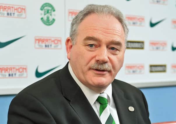 Despite posting a loss, Hibs chairman Road Petrie was satisfied with the outcome. Picture: Gordon Fraser.