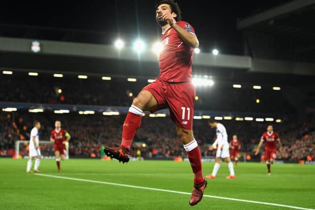 Winger Mohamed Salah is a key man in Liverpools Champions League quest. Picture: Getty.