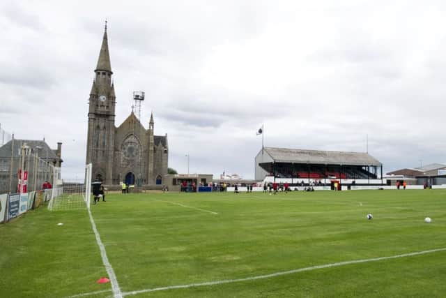 Fraserburgh's Bellslea Park holds just 3,000 but Broch boss Mark Cowie is hopeful the tie won't be moved. Picture: SNS Group
