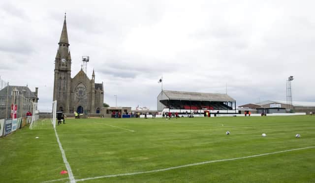 Fraserburgh's Bellslea Park holds just 3,000 but Broch boss Mark Cowie is hopeful the tie won't be moved. Picture: SNS Group