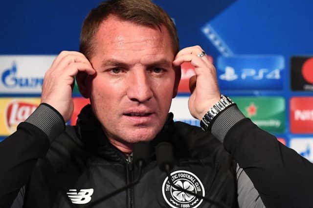 Celtic's head coach Brendan Rodgers. Picture: AFP/Getty