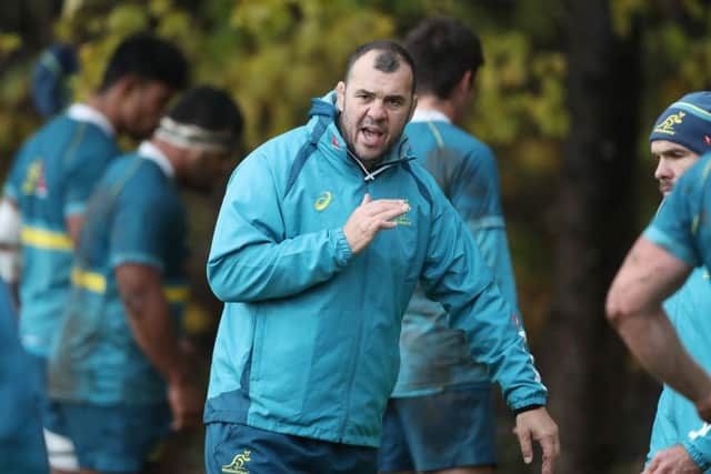 Australia head coach Michael Cheika attempted to find an alternative venue for the session. Picture: Getty Images