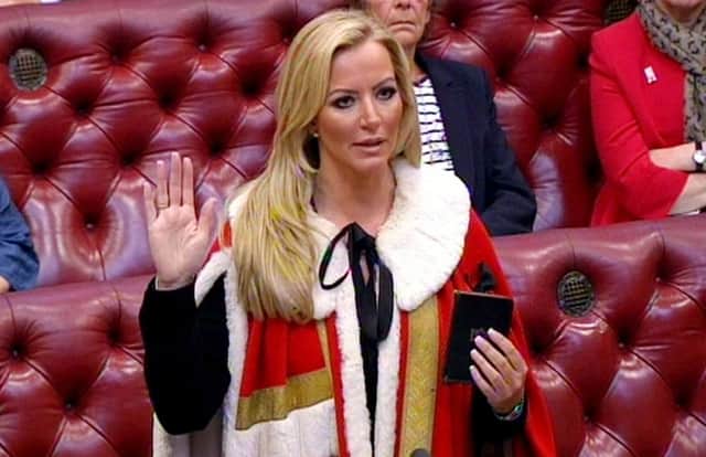 Entrepreneur Michelle Mone was appointed a Conservative peer by David Cameron. Picture: PA Wire