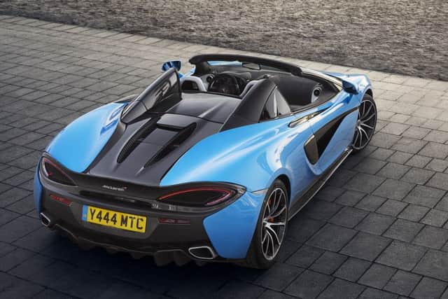 The other McLaren newcomer is a convertible version of the Sports series 570 Coupe, called the 570 Spider.