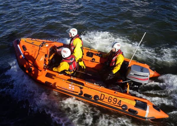 Aberdeen's lifeboat team had to rescue a woman from the city's harbour. Picture: RNLI Aberdeen
