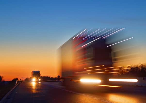 Larger vans and lorries up to 7.5 tonnes are limited to 50mph on single carriageways. Photograph: Getty Images