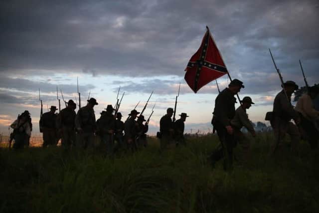 Confederate Civil War re-enactors. Picture: John Moore/Getty Images