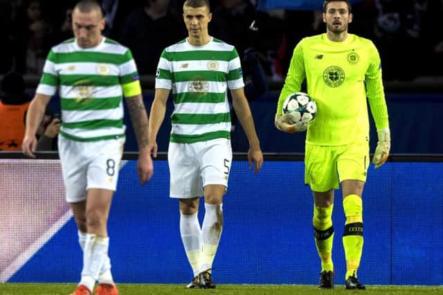 Celtic were heavily beaten 7-1 by PSG on Wednesday evening. Picture: SNS
