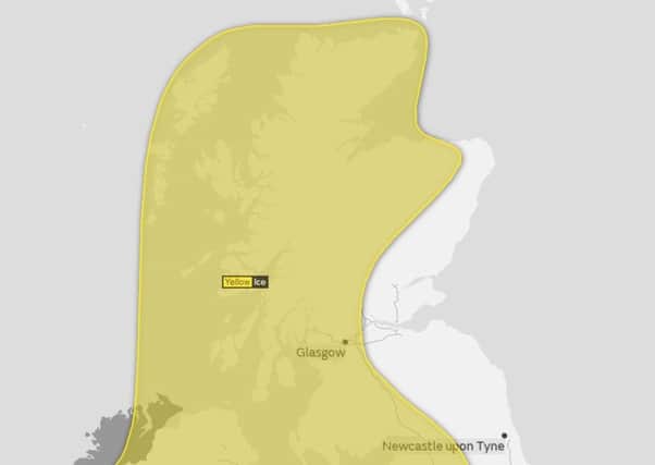 Yellow weather warnings have been issued for much of the country. Picture: Met Office