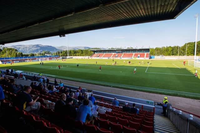 Forthbank Stadium failed an early pitch inspection. Picture: SNS/Roddy Scott