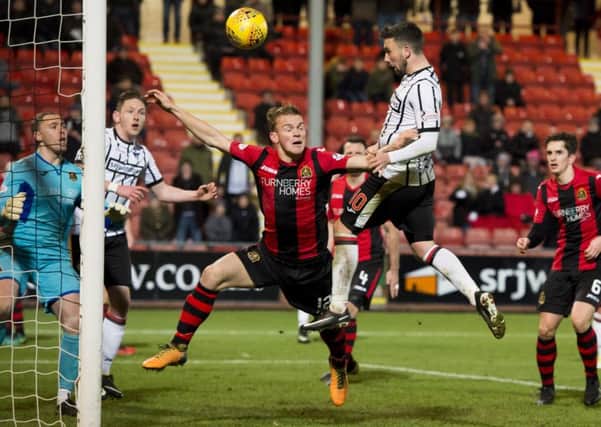 Nicky Clark rescues a late point for Dunfermline at home to Dumbarton. Picture: SNS/Ross Parker
