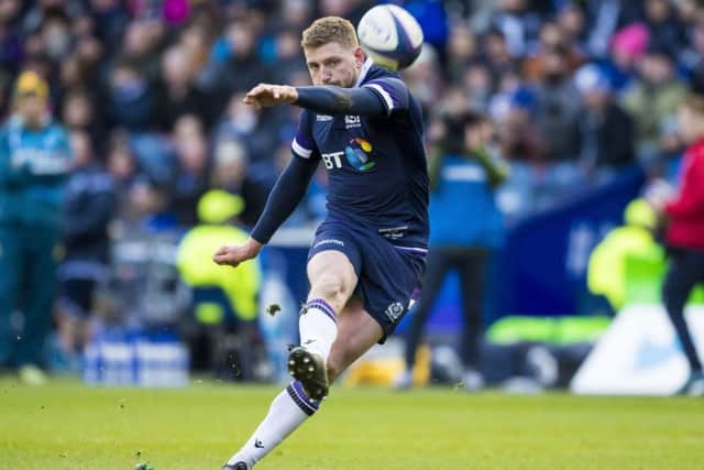 Russell converts a penalty during the match. Picture: SNS Group