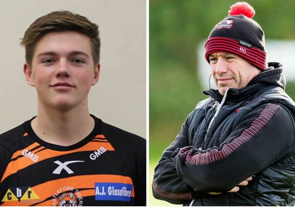 Callum McLelland, left, has joined Edinburgh Rugby, with Richard Cockerill describing him as a 'young and gifted stand-off'. Pictures: Castleford Tigers/SNS Group