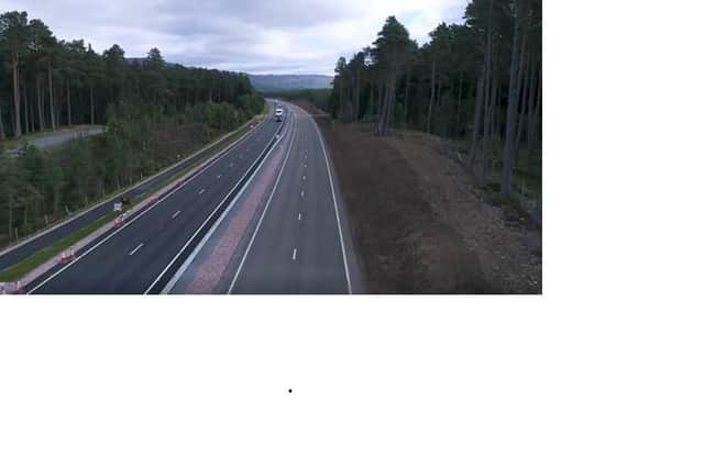 The five-mile Kincraig-Dalraddy section opened in September. Picture: Transport Scotland
