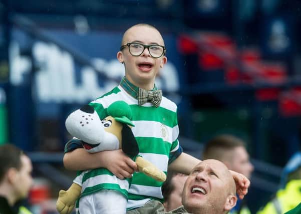 Young Celtic fan Jay Beatty suffered abuse online, and the teenager responsible later met the 11-year-old as part of an early intervention programme. Picture: John Devlin
