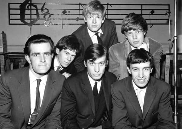 Pittenweem-born Ian Stewart, left, with the Rolling Stones. Photograph: Dezo Hoffmann/REX/Shutterstock