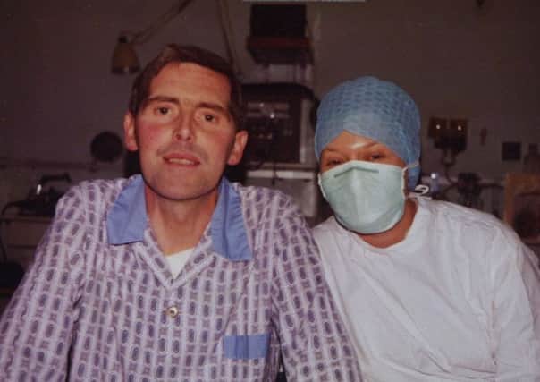 Gordon MacDonald (with his wife Irene), who had the first successful heart transplant in the UK in 1979.