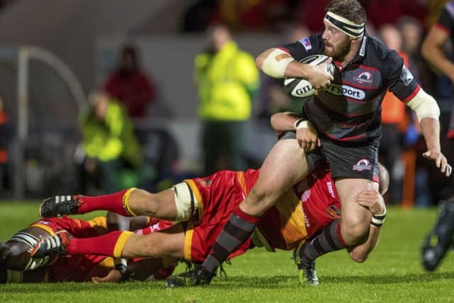 Simon Berghan, seen here against Newport Gwent Dragons, returns to the pack. Picture: SNS Group