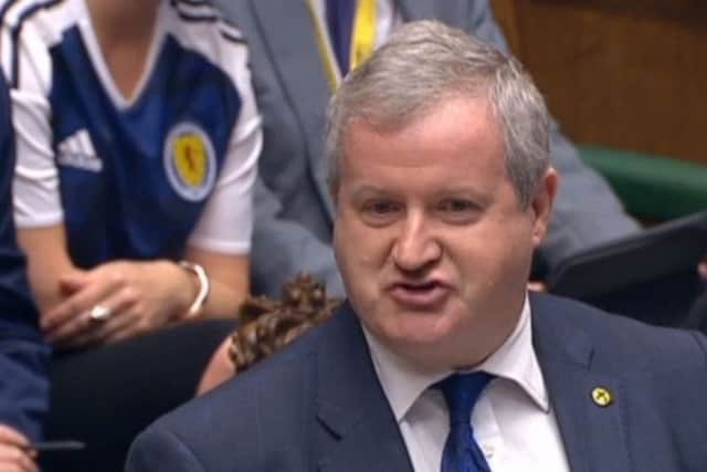SNP Westminster leader Ian Blackford speaks during Prime Minister's Questions in the House of Commons.