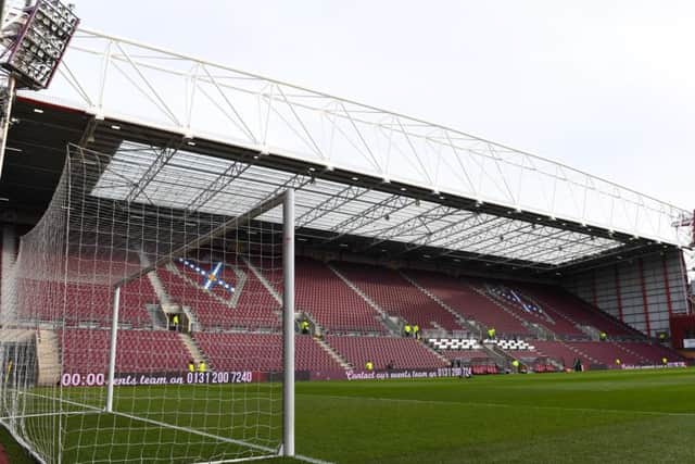 Tynecastle Park has been evacuated. Picture: SNS/Craig Williamson