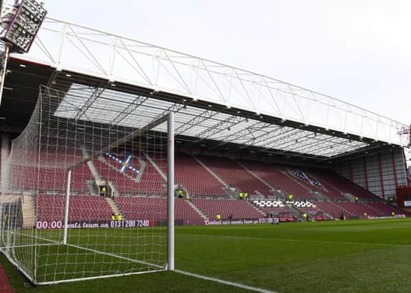 Tynecastle Park has been evacuated. Picture: SNS/Craig Williamson