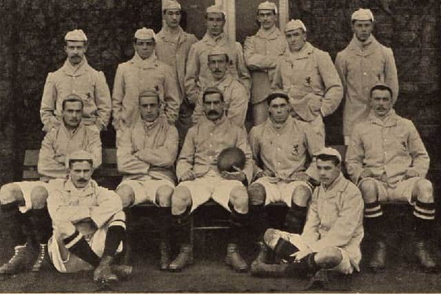 John Argentine Campbell (back row, middle) in the Cambridge team of 1897.