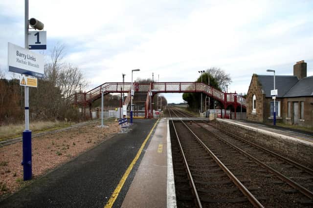 Barry Links railway station near Carnoustie has been identified as Britain's least-used station. Picture: PA