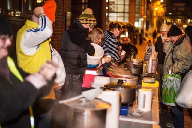 The soup kitchen on Cadogan Street. Picture: John Devlin