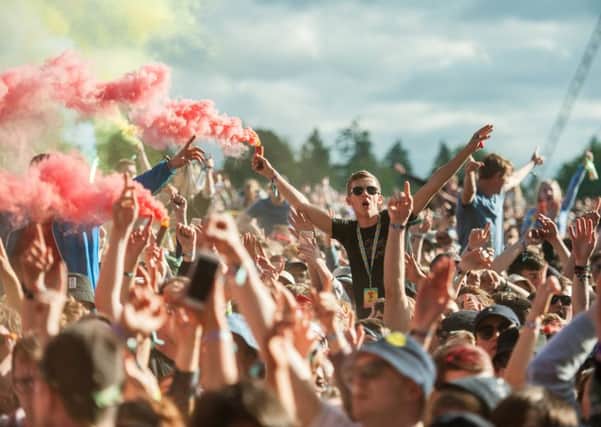 Music fans at T in the Park. Photograph: John Devlin