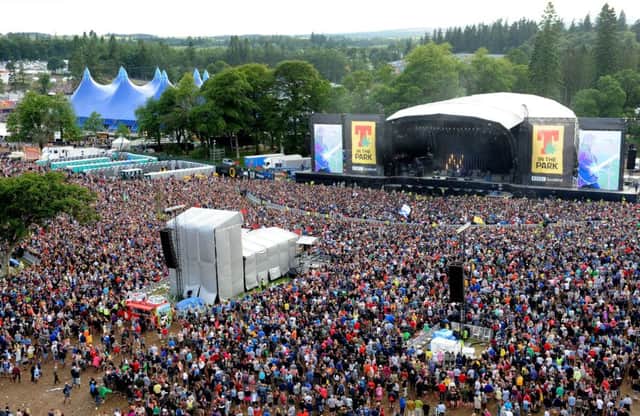 Pic Lisa Ferguson 12/07/2015
T in the Park 2015 - Strathallan Castle
arena, main stage, fans, crowds,
