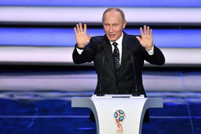 Russian President Vladimir Putin promised a 'great festival' at the 2018 World Cup. Picture: AFP/Getty Images