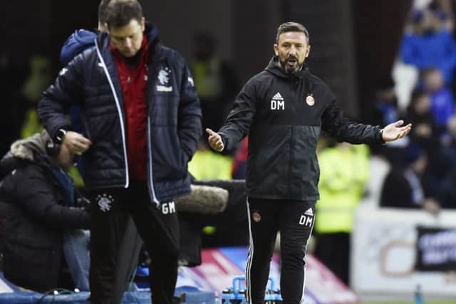 Derek McInnes, right, is wanted by Rangers. Picture: SNS