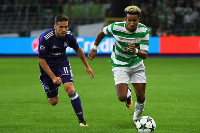 Scott Sinclair helped Celtic beat Anderlecht 3-0 in Brussels. Picture: AFP/Getty Images