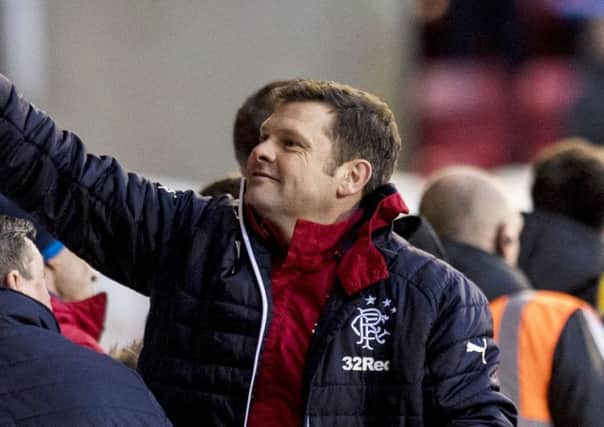 Rangers' interim manager Graeme Murty will review a video of Ryan Jack's sending-off. Picture: SNS.