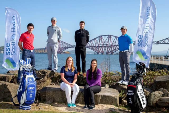 Pictured with her 2017 Team SSE Scottish Hydro players, Gemma Dryburgh, front left, will be playing on the LPGA Tour next season. Picture: Kenny Smith