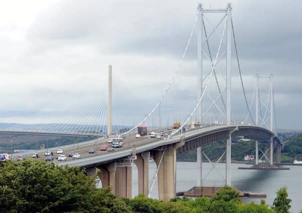 Diversions on to the Forth Road Bridge have been halted due to high winds