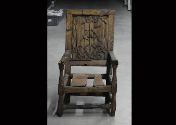 Mystery surrounds why the chair ended up in the sea - and how it got back onto dry land. PIC: Highland Folk Museum.