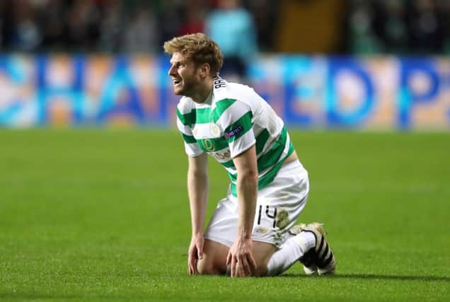It was a tough night for Stuart Armstrong and several of his Celtic team-mates. Picture: PA
