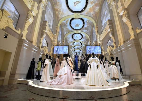 The grand finale of the Dior exhibition is inspired by the Palace of Versailles. Photograph: Getty