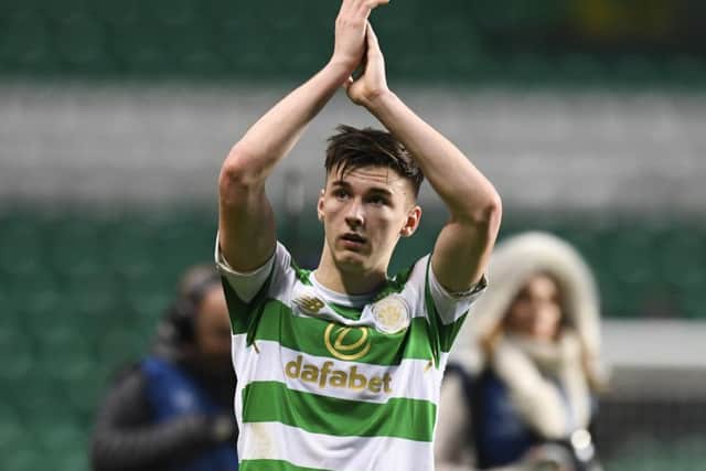 Left-back Kieran Tierney was one of the better performers across the campaign. Picture: SNS
