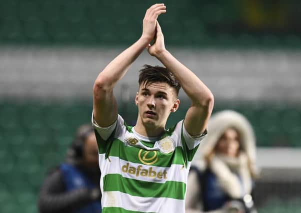Left-back Kieran Tierney was one of the better performers across the campaign. Picture: SNS