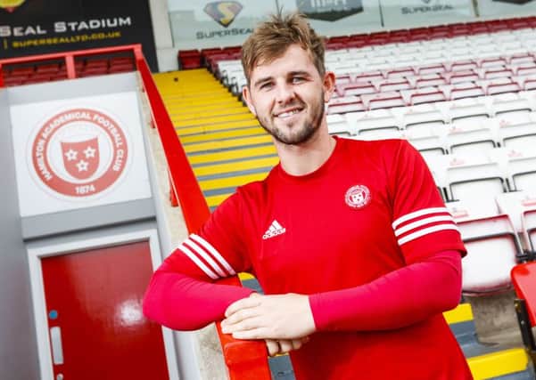 David Templeton has been in fine form for Hamilton recently - and his manager Martin Canning says there's no reason he couldn't get a Scotland call-up. Picture: SNS Group