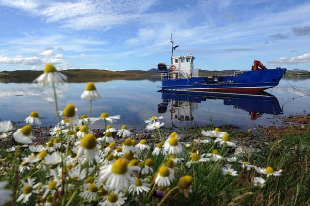 A boat in the harbour at Breasclete on the Isle of Lewis. The community is due to receive 4G coverage next year. Picture: Jane Barlow/TSPL