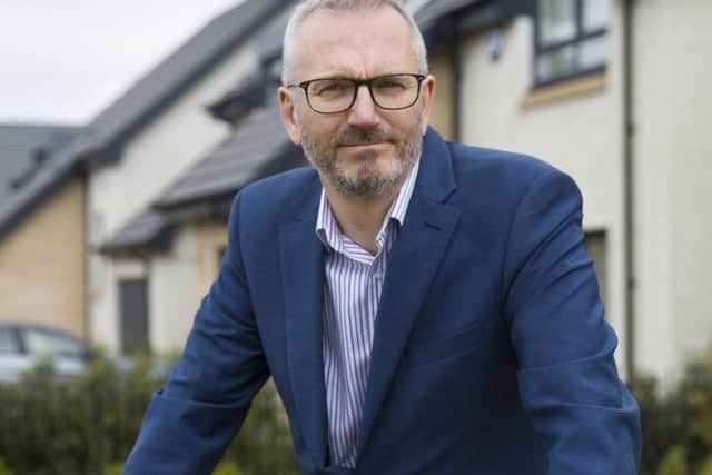 Innes Smith at the Springfield development in Uddingston. Picture: Stuart Wallace